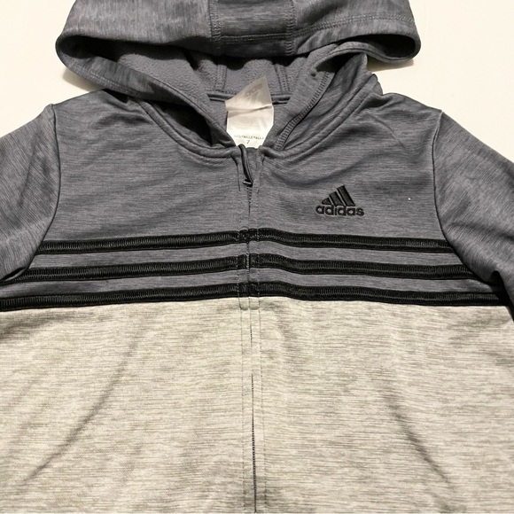 Adidas Zip-Up Hoodie Boys Size 7 - Picture 3 of 16
